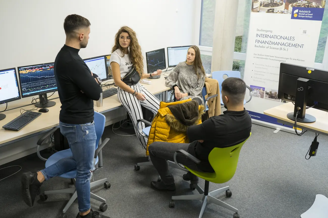 Studierende im Studiengang Internationales Finanzmanagement