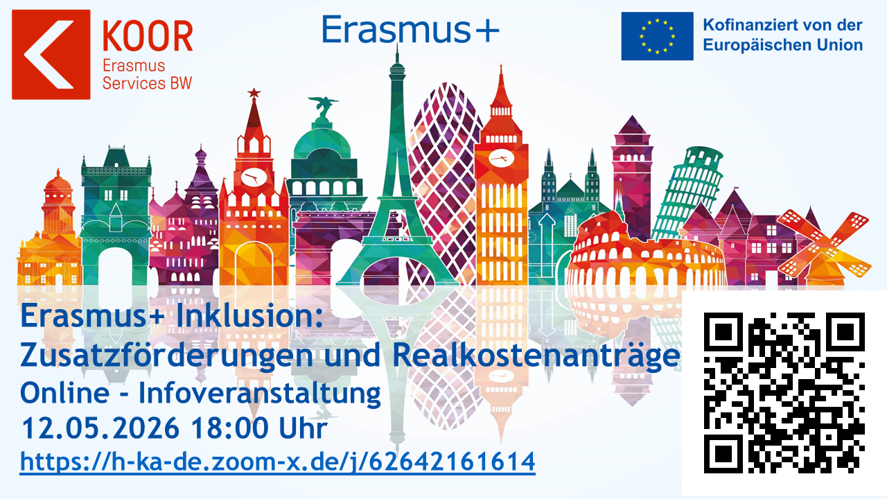 Plakat "Hinweis Infoveranstaltung Zusatzförderungen und Realkostenanträge"